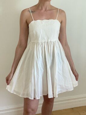 Cute off white cotton dress